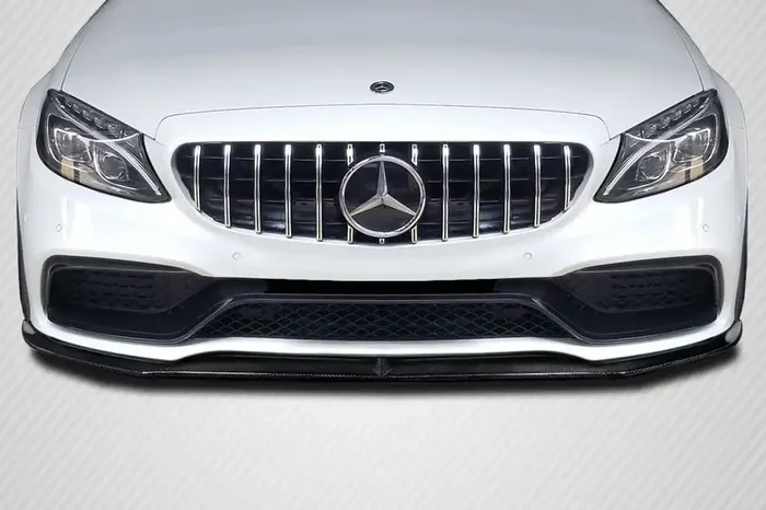 2015-2018 Mercedes Benz W205 C-Class / 2016-2018 Mercedes Benz C43 AMG Carbon Creations Power Front Lip Spoiler Air Dam – 1 Piece