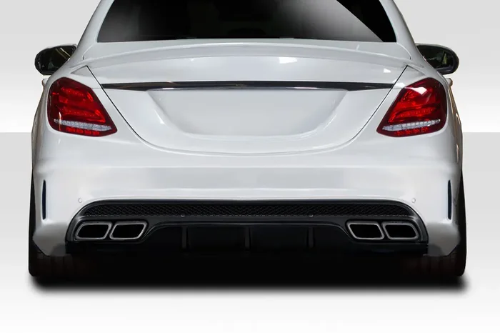 2015-2021 Mercedes C Class W205 Duraflex C63 Look Rear Diffuser – 1 Piece ( For AMG Bumper only) (S)