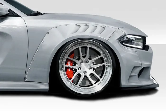 2015-2023 Dodge Charger Duraflex SKS Wide Body Front Fender Flares (+80mm) – 4 Piece
