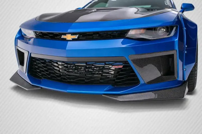 2016-2018 Chevrolet Camaro Carbon Creations DriTech Grid Front Bumper Air Duct Extensions Add Ons Spat Extensions – 2 Piece