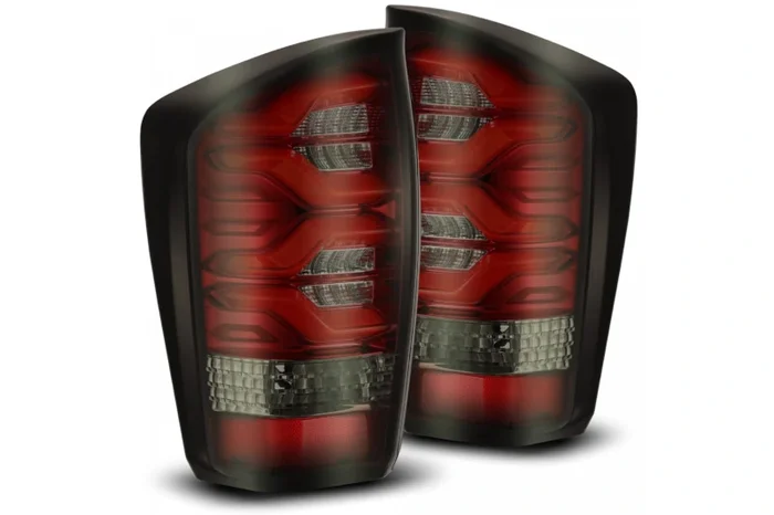 2016-2023 Toyota Tacoma AlphaRex Pro-Series LED Tail Lights (Red Housing; Smoked Lens) | 680020