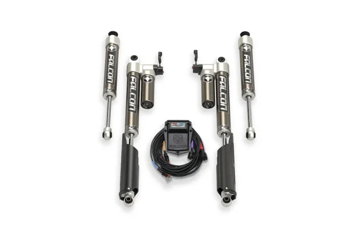 2017-2025 Ford F250 & F350 4WD TeraFlex Falcon Sport E-Tow/Haul Shock System 0-2 inch Lift | 18-04-34-400-002