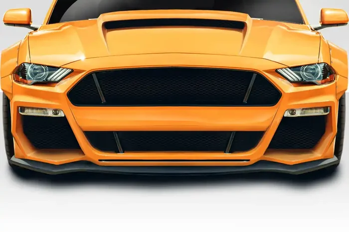 2018-2023 Ford Mustang Duraflex Grid Front Lip Under Spoiler – 1 Piece