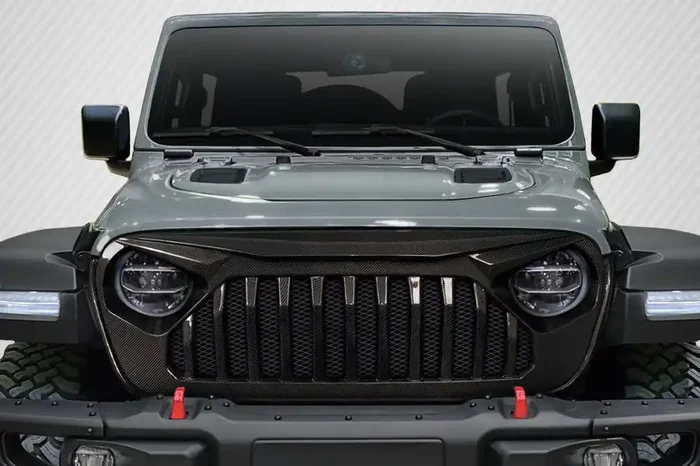 2019-2023 Jeep Wrangler JL Gladiator JT Carbon Creations Predator Grille – 1 Piece