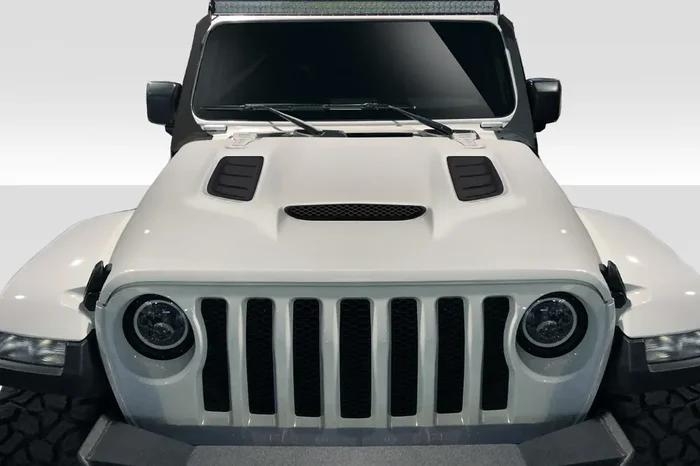 2019-2023 Jeep Wrangler JL Gladiator JT Duraflex Vortex Look Hood – 1 Piece