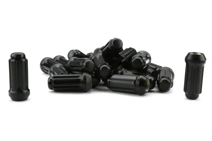 2019-2024 Ford Ranger & Bronco FactionFab M12x1.5 Black Spline-Style Lug Nut Kit – Set of 3 | FFA1.10243.5