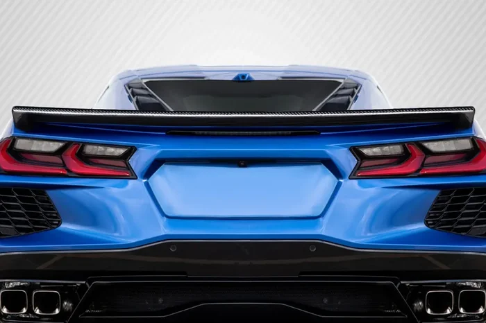 2020-2023 Chevrolet Corvette C8 Carbon Creations Gran Veloce Flush Mount Rear Wing Spoiler – 1 Piece