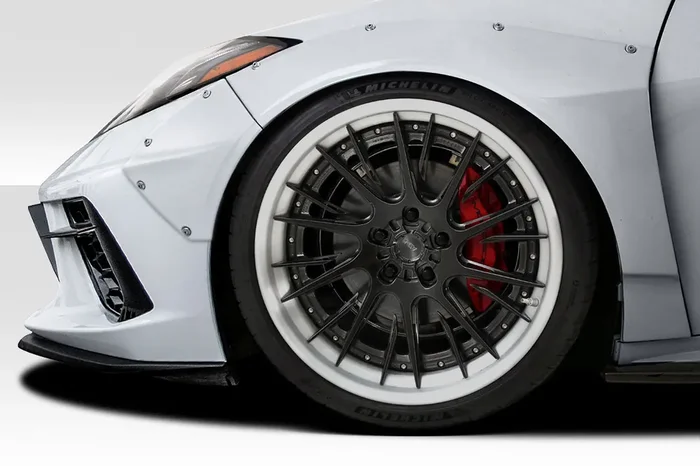 2020-2023 Chevrolet Corvette C8 Duraflex Gran Veloce Wide Body Front Fender Flares – 4 Piece