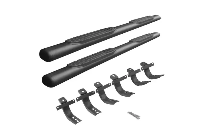 2021-2024 Ford Bronco 4-Door Go Rhino Black 4″ 1000 Series Cab Length Sidesteps + Brackets 104412973t