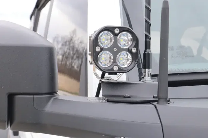 2021-2024 Ford Bronco LoD Black Ops Single A-Pillar Base Light Mount with Bare Steel Coating | BLM2102