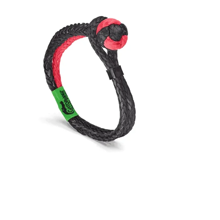 3/8″ NEXGEN GATOR-JAW SYN SHACKLE RED/BLACK