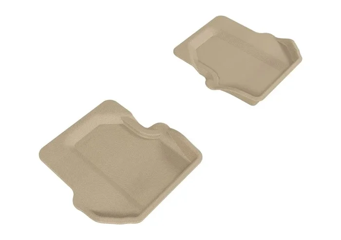 3D MAXpider 2005-2012 Porsche 911 997 Kagu 2nd Row Floormats – Tan