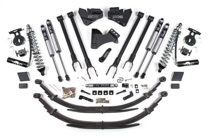 4 Inch Lift Kit – 4-Link & FOX 2.5 Coil-Over Conversion – Ford F250/F350 Super Duty (17-19) 4WD – Diesel BDS1555FDSC