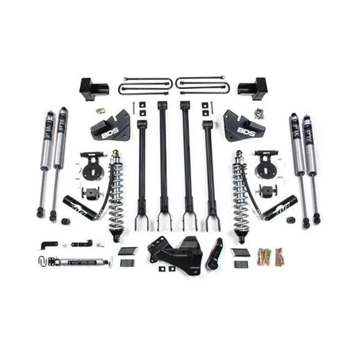 4 Inch Lift Kit – 4-Link & FOX 2.5 Coil-Over Conversion – Ford F250/F350 Super Duty (17-19) 4WD – Diesel BDS1538F