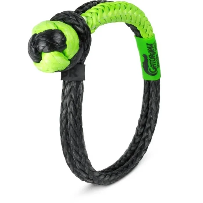 5/16″ NEXGEN GATOR-JAW SYN SHACKLE GREEN/BLACK