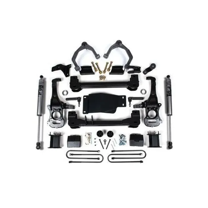 6 Inch Lift Kit For 2025 Silverado/Sierra 1500 Custom/LT/LTZ/PPV/RST/WT/Elevation/PRO/SLE/SLT 4WD 5 Inch Rear Block Spacer Front Fox 2.0 ADV Series Rear Shock Zone Offroad