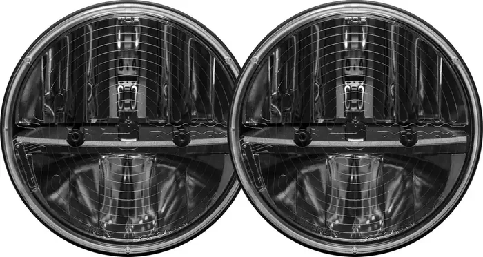 7 Inch Round Heated Headlight Kit With H13 To H4 Adaptor, Pair