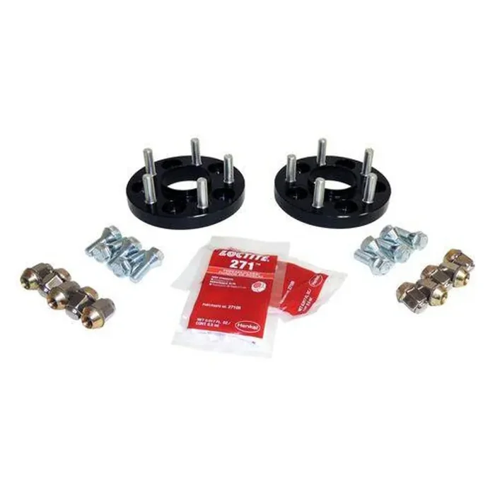 .75″ Wide Black Wheel Spacer Set for Jeep 15-18 BU Renegade, 14-18 KL Cherokee