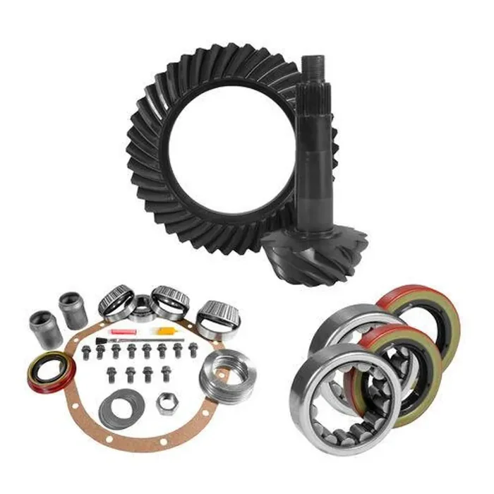 8.875″ GM 12T 4.11 Rear Ring & Pinion, Install Kit, Axle Bearings & Seals