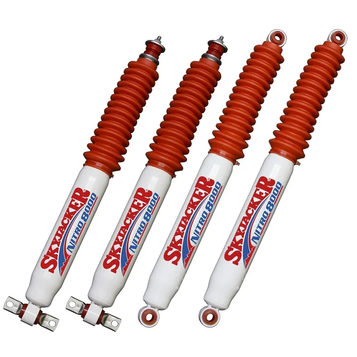 83-84 Mitsubishi Montero 4WD 1-2″ Front, 1-2″ Rear Lift Skyjacker Nitro Shocks