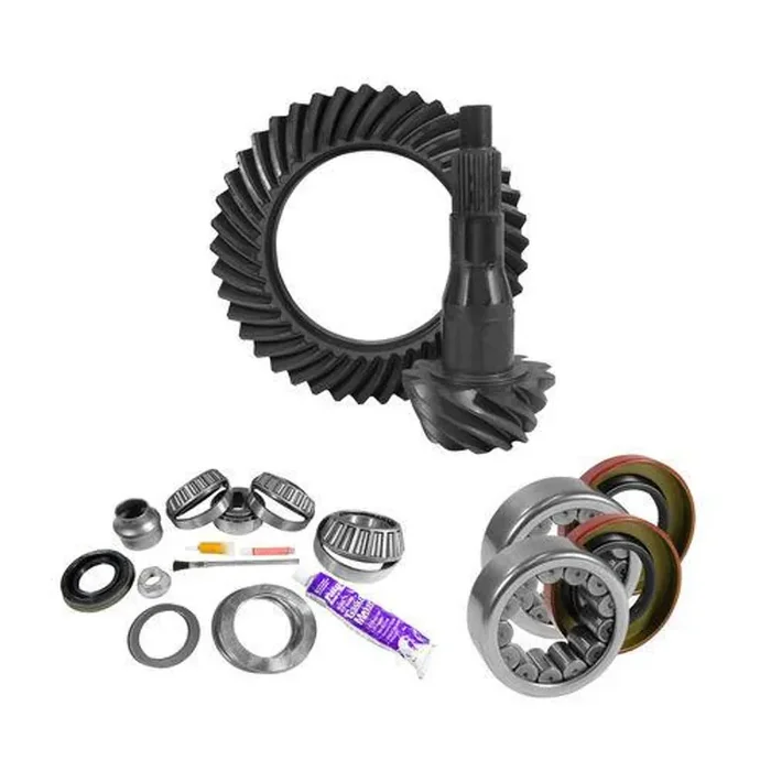 9.75″ Ford 4.11 Rear Ring & Pinion, Install Kit, Axle Bearings & Seal