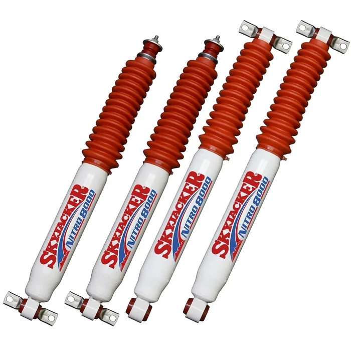 97-06 Jeep Wrangler 4WD 0-3″ Front 1-3″ Rear Lift Skyjacker Nitro Shocks