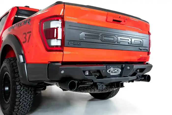 Addictive Desert Designs 2022+ Ford Raptor Stealth Fighter R Bumper w/ 2 Cube Lights – Hammer Black