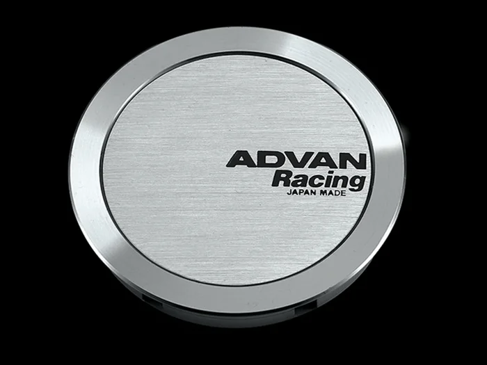 Advan 63mm Full Flat Centercap – Silver Alumite – V0331