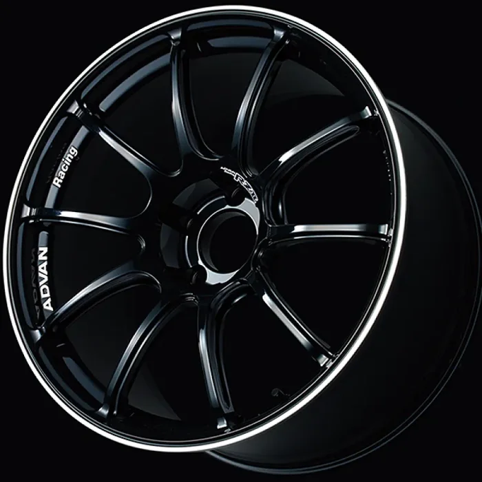 Advan RZII 17×7.5 +38 4-100 Racing Gloss Black Wheel