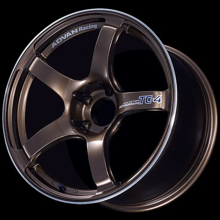 Advan TC4 18×9.5 +45 5-100 Racing Umber Bronze & Ring Wheel