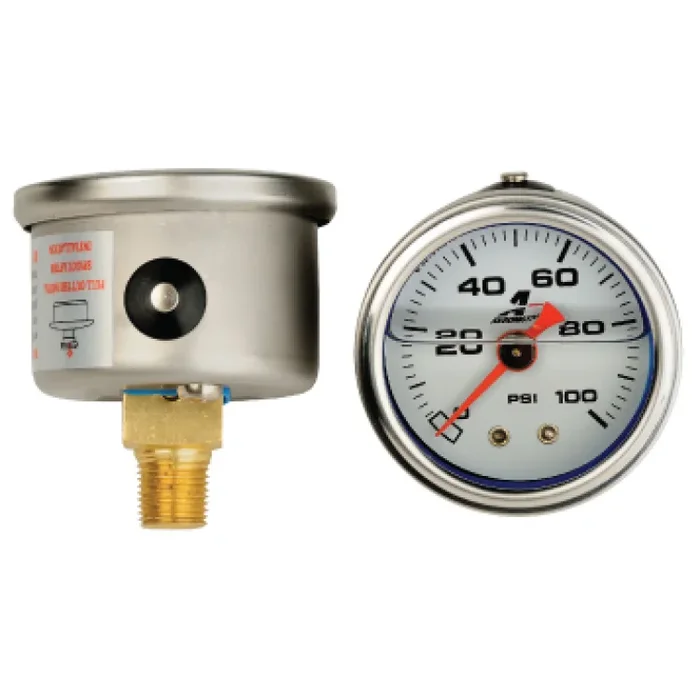 Aeromotive Liquid Filled Fuel Pressure Gauge 0-100 PSI