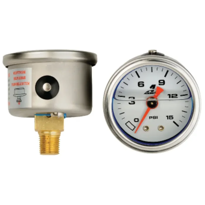 Aeromotive Liquid Filled Fuel Pressure Gauge 0-15 PSI