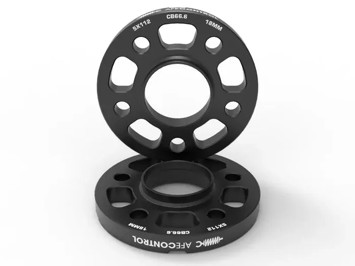 aFe CONTROL Billet Aluminum Wheel Spacers 5×112 CB66.6 18mm – Toyota GR Supra/BMW G-Series