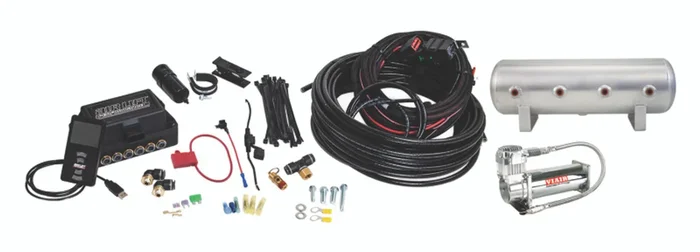 Air Lift Performance 3P (1/4 Air Line 2.5 Gal Raw Aluminum Tank VIAIR 444C Comp) – 27681