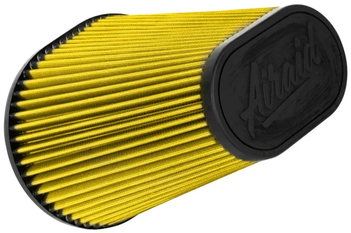 Airaid Universal Air Filter -Cone 6in FLG x 9-1/2×7-1/2in B x 6-3/8×3-3/4inTx 9-1/2in H – Synthaflow – 724-127
