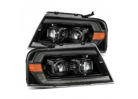 AlphaRex USA 04-08 f150/06-08 mark lt luxx-series led proj headlights chrome w/seq activation light/seq signal