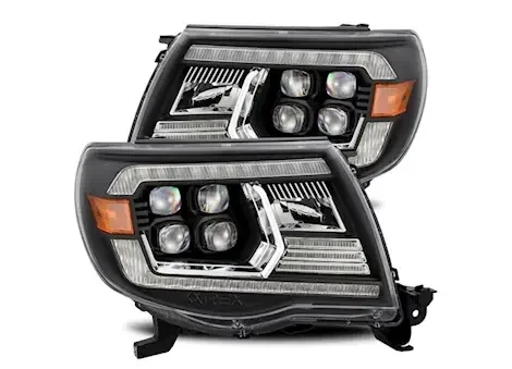 AlphaRex USA 05-11 tacoma nova-series led projector headlight plank style alpha blk lens w/activation light & drl