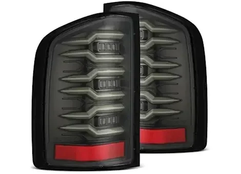 AlphaRex USA 07-13 silverado 1500/07-14 2500/3500hd luxx led tail lights alpha-black