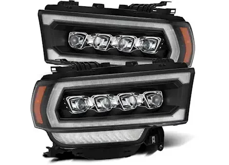 AlphaRex USA 19-22 ram 2500 nova-series led proj headlights plank style black w/activation lig