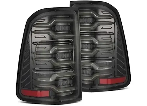 AlphaRex USA 19-22 ram luxx led tail lights alpha-black w/ act light & seq signal