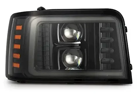 AlphaRex USA 92-96 f150/f250/f350/bronco luxx led headlight alpha black