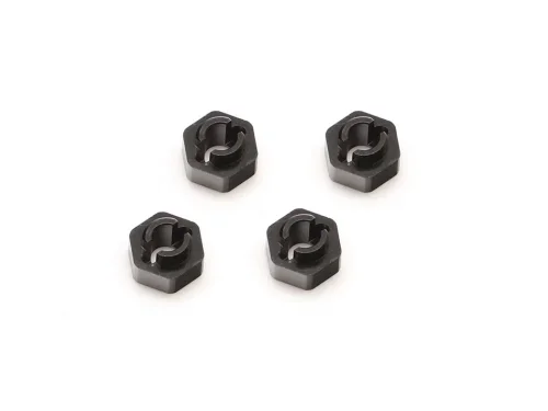 Aluminum Hex for 1.0″ Beadlock Wheel (4) Black