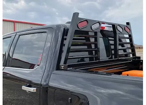Anderson Custom Iron Works 10-23 ram 1500 classic/2500/3500 6.4ft swb headache rack – lghtd opn window w/tl