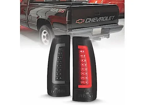 Anzo, Usa 88-02 escalade/c/k series led taillights black housing smoke lens