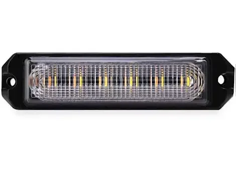 Arc Lighting 4in builtbright 4 slim strobe bar work surface mnt strobelight amber/white (1ea)