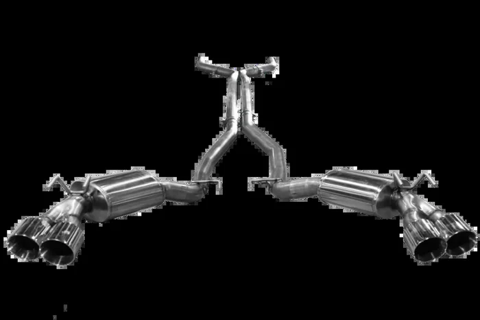 ARH 2012+ Chevy Camaro ZL1/Z28/1LE 3in x 3in Catback w/ Polished SS Quad Tips (For Stock System) – CAZ28-14300SCBK