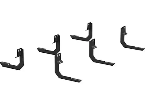Aries 04-15 titan mounting brackets for advantedge; ridgestep black powdercoat