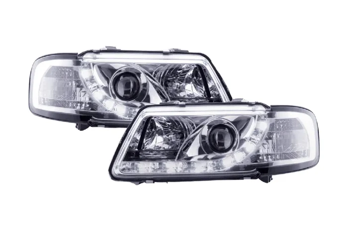 Audi A3 (8L) Chrome LED Headlights with Daytime Running Lights (1996-2000)
