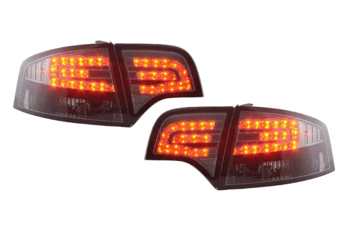 Audi A4 (B7/8E) Sedan Chrome Smoke LED Taillights Set (2004-2007)