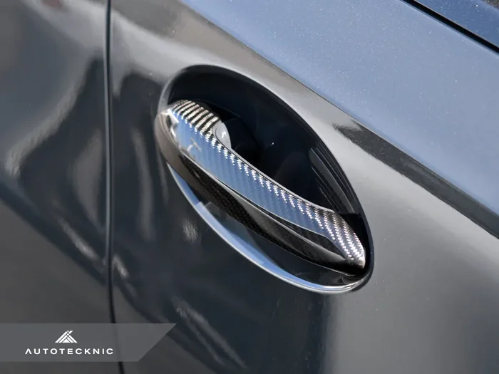 AutoTecknic Dry Carbon Door Handle Trim Set – F40 1-Series F44 2-Series Gran Coupe